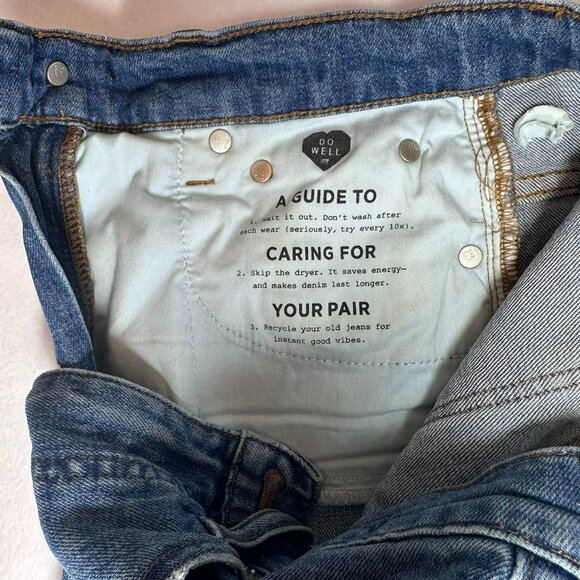 Madewell Slim Wide-Leg Cropped Women's Size 23 Light/Med Wash - Picture 7 of 11